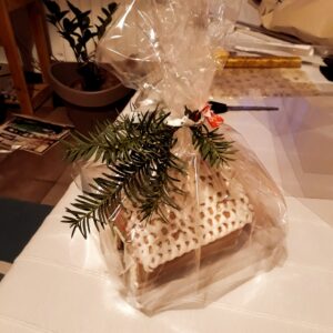 a front image of a house in package